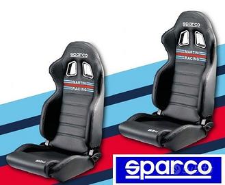 Kit 2 sedili SPARCO MARTINI RACING in similpelle
