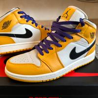 Nike Jordan 1 Mid Lakers SE Tg 41