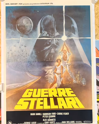 Manifesto originale Guerre Stellari 1977 prima ed