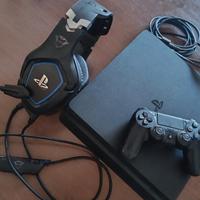 play station 4+ 13 giochi+ cuffie+ pedaliera 