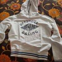 felpa bianca con cappuccio North Sails tg. L