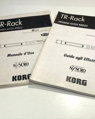 Korg TR-Rack Manuali originali italiano