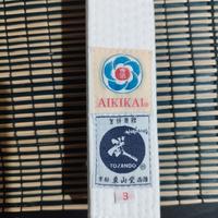 Cintura Aikido OBI Tozando bianca 3