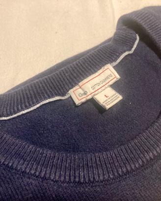 GAP - Cotone e Cashmere - Maglione Taglia L Blu