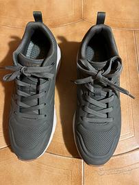 Scarpe uomo Skechers verde oliva.