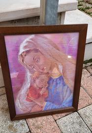 quadretto con stampa icona madonna