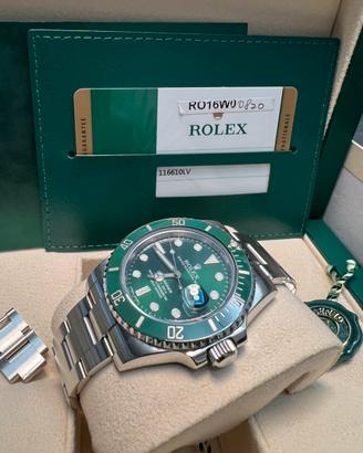 Rolex submariner HULK 2019 full like new