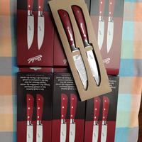 12 coltelli da bistecca Berkel rossi