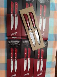 12 coltelli da bistecca Berkel rossi