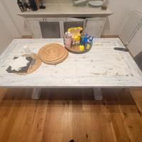 Tavolo legno artigianale invecchiato