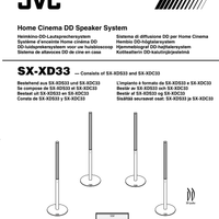 4 casse acustiche passive JVC 8 ohm sx-xds33 100W