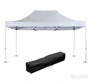 Gazebo Mercato 3x4,5m Pieghevole Trasportabile