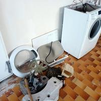 Lavatrice Candy smontata