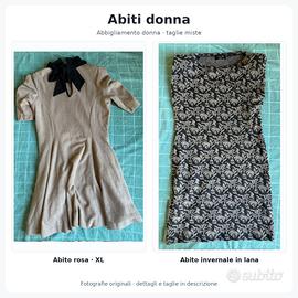 ABITI VESTITI DONNA  15 CAPI, TAGLIE MISTE S/M/L/
