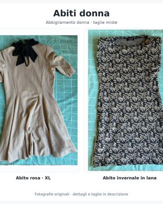 ABITI VESTITI DONNA  15 CAPI, TAGLIE MISTE S/M/L/