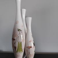 RARA COMPOSIZIONE TRE VASI UNITI - ANNI '50