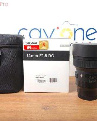SIGMA ART  14mm f1.8 l mount(pari al nuovo)