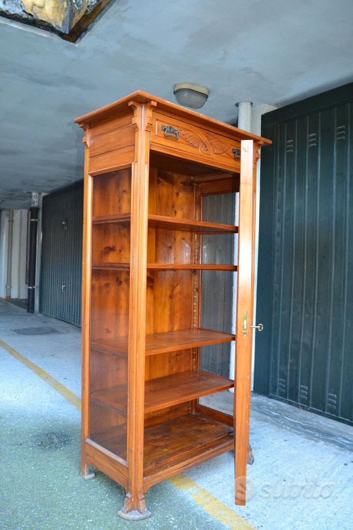 Vetrina Cristalliera Credenza Bianca Cm 156x42x205 Per Interno Sala Da Pranzo Salotto Cucina Ufficio Massello Arte Poveradi coloreBian | Leroy Merlin