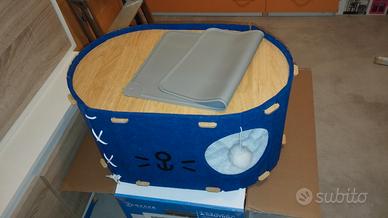 Tutto per gatto cuccia tiragraffi e lettiera chius