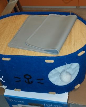 Tutto per gatto cuccia tiragraffi e lettiera chius