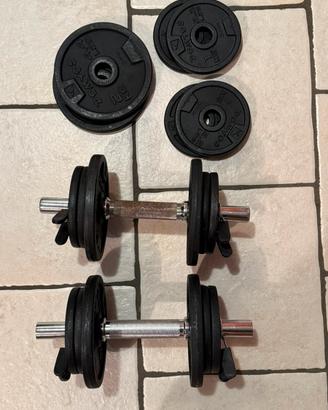 Kit manubri palestra - 28kg