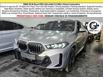BMW X6 XDrive 30d MSport PRO C22" M Pelle M-Sport
