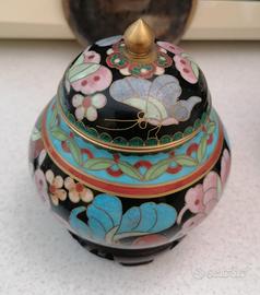 DUE VASI GIARA CLOISONNÉ CINESI