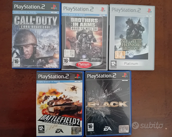 Lotto di 5 Giochi PS2 Medal of Honor Battlefield C