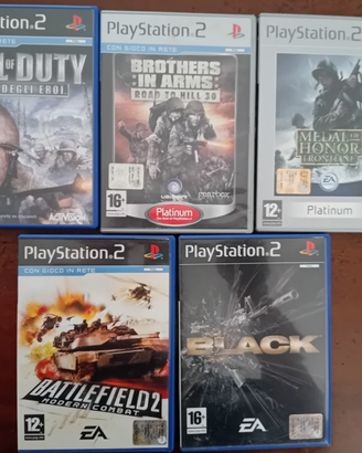 Lotto di 5 Giochi PS2 Medal of Honor Battlefield C