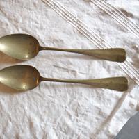 Set di due cucchiai brocante vintage