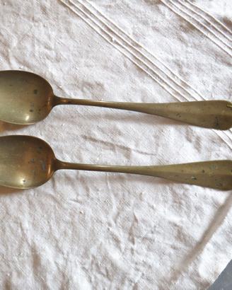 Set di due cucchiai brocante vintage