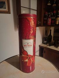 Scatola in latta vintage Champagne Mumm Reims