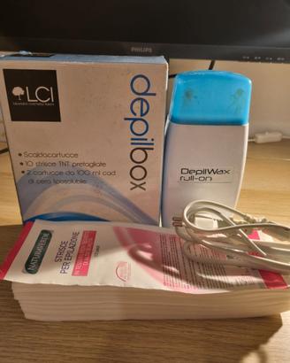 Epilatore scaldacera con strisce