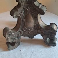 base di candelabro argentato