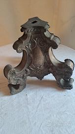 base di candelabro argentato