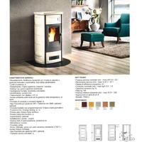 STUFA A PELLET PIAZZETTA P958C IN MAIOLICA VERDE