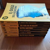 set 6 libri giallo e nero