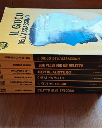 set 6 libri giallo e nero