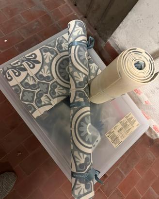 Pezzi materiale effetto linoleum