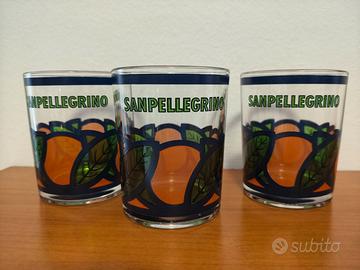 Set bicchieri  San Pellegrino vintage