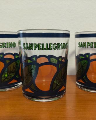 Set bicchieri  San Pellegrino vintage