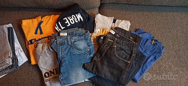 lotto 14 capi per bambino 9-10 anni