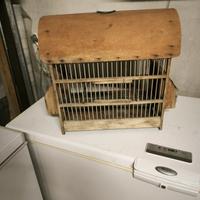 gabbia per uccelli in legno