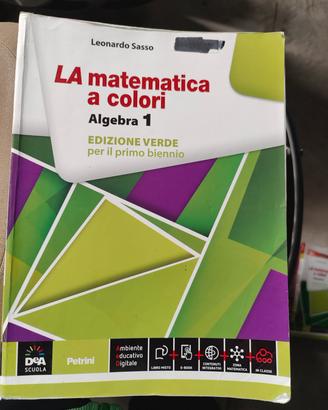 libro LA matematica a colori Algebra 1 ed. verde