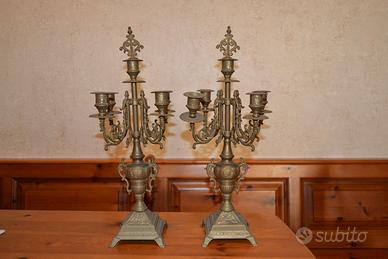 Candelabri antichi 5 fiamme - stile Napoleone III