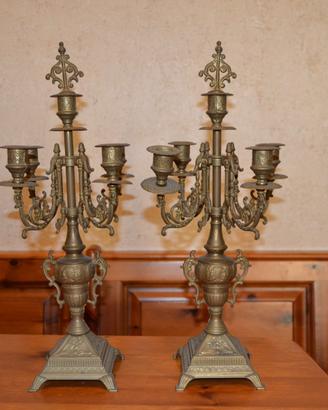 Candelabri antichi 5 fiamme - stile Napoleone III