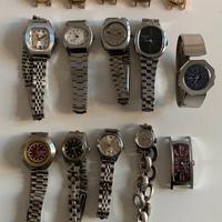 Lotto 15 orologi meccanici donna Swiss Made