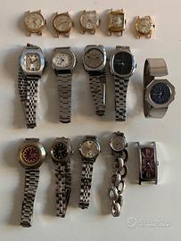 Lotto 15 orologi meccanici donna Swiss Made