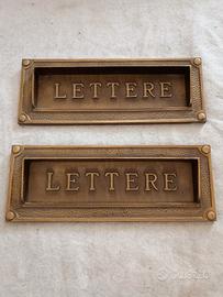 Buca lettere in bronzo