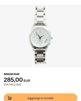 Orologio Uomo Crono Calvin Klein SWISS MADE